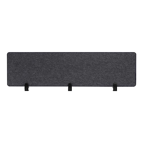 Desktop Privacy Panel Clamp On Acoustic Desk Divider Noise Reduction for Office Cubicle Workstation 60x16in Polyester Fiber