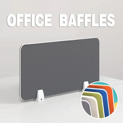 Desk Acoustic Partition Panel – 30cm Soundproof Divider for Office & Classroom, Clamp Design Enhanced Privacy Noise Reduction, Stylish Cubicle - color: Arancione, size: 60x30cm