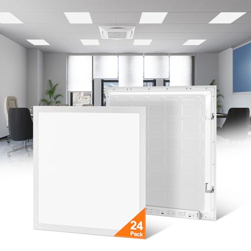24 Pack 2x2 Led Flat Panel Light, Drop Ceiling Light 0-10V Dimmable | 20/30/40W Selectable, 3000K/4000K/5000K Switchable, 120-277V, ETL Listed - size: 2x2 FT- 24 Pack