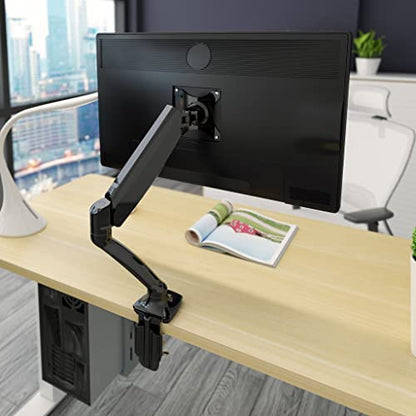 Single Monitor Stand Arm Gas Spring Holds up to 20 lbs for 17"-30" Monitors - style: Single 17"-30"