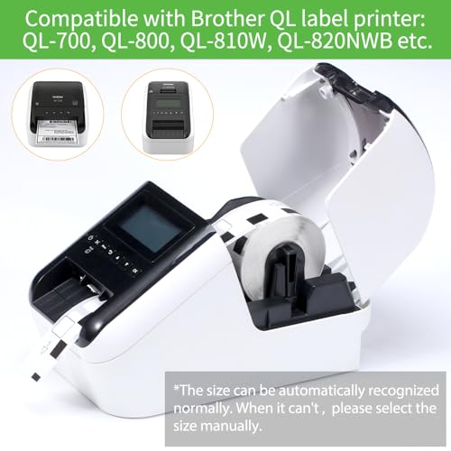 Label KINGDOM Replace for Brother DK-1221 0.9 in Square White Paper Label - size: 0.9 inch x 0.9 inch (1221)