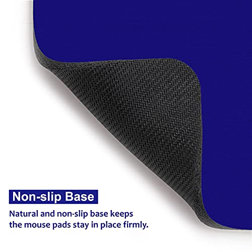 Audimi Small Mouse Pad 6 x 8 Inch, Mini Mouse Pad Thick for Laptop Wireless Mouse Home Office Travel, Portable & Washable (Blue) - color: Blue