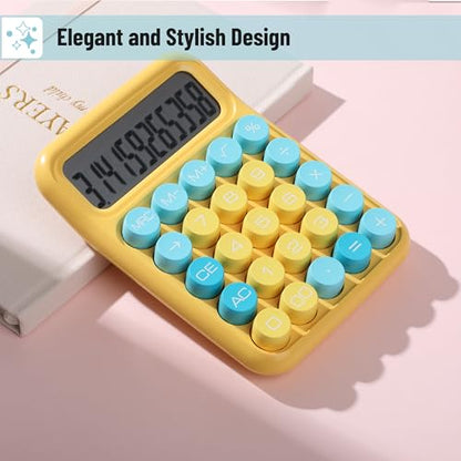 Mr. Pen- Mechanical Switch Calculator, 12 Digit Large LCD Display - color: Lagoon