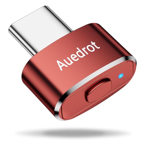 AUEDROT Mouse Jiggler USB-C Undetectable Mouse Jiggler Type C Mouse Mover with Switch Button, Automatic Mouse Wiggler with 2 Jiggle Modes, Plug & Play, Keep Computer/Laptop Awake, Orange - color: Orange
