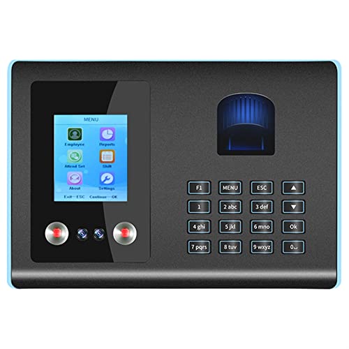 Time Clock, Time Clock Punch Cards for Small Business Face Fingerprint Attendance Machine F1 Time Clocks for Employees Small Business for Business, Office