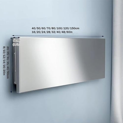 Concession Folding Shelf 24" 28" 32" 36" 40" Wall Mounted Folding Table Stainless Steel Fold Down Desk for Small Spaces(40x20cm/16x8in) - size: 40x20cm/16x8in