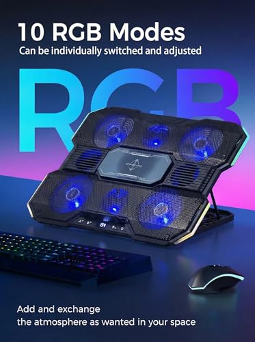 Laptop Cooling Pad with 8-Fan &Thermoelectric Cooler for 15.6-21In Laptops