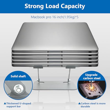 Laptop Cooling Stand with Fan and One Key Switch - size: Large