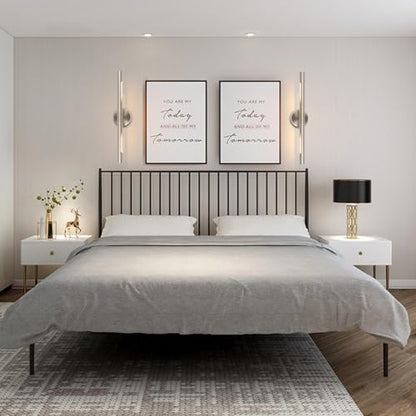 Brushed Nickel Picture Light 24 inches Modern Wall Sconce with Cylinder Metal Shades Rotatable 360°Indoor Wall Lighting Fixture Bathroom Vanity Light Bedroom Living Room - color: 24 inches Brushed Nickel-Metal Shades
