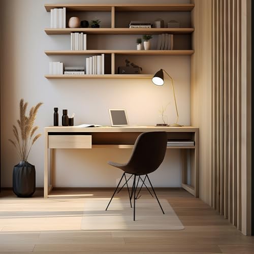 Office Chair Mat for Hardwood Floor,28"X30" Smooth Glide Slip Resistant Desk Chair Mat Hard Wood Floor Protector,Stay in Place Plastic Computer Chair Mats for Rolling Office Chairs Not for Carpet