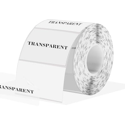 3x2 Inch Transparent Thermal Labels Stickers, Self-Adhesive Clear Waterproof Direct Thermal Label Stickers for Packaging, Shipping, Barcode, Address - color: Transparent, size: 2*3 inch/1 roll