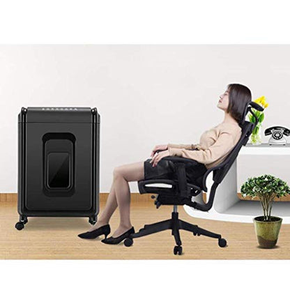 Office Supplies Chippers Shredder,Cross-Cut Paper, CD/DVD, and Credit Card with gallons Pullout Basket, Black