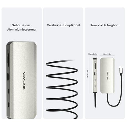 WAVLINK Laptop Docking Station, WAVLINK Docking Station Dual HDMI