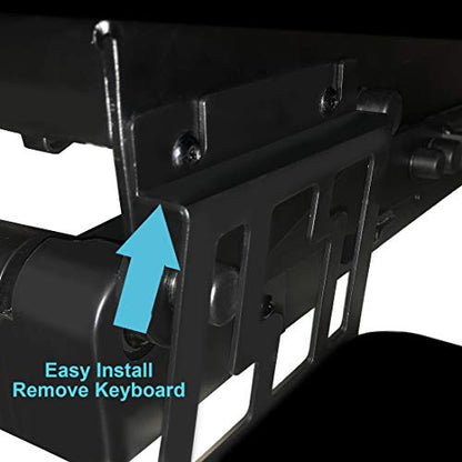 Seville Classics OFF65806 Airlift 36" Electric Height Adjustable Standing Desk Converter Workstation with 2.1A USB Charger Ergonomic Motorized Dual Monitor Riser Full Black - color: Electric Black