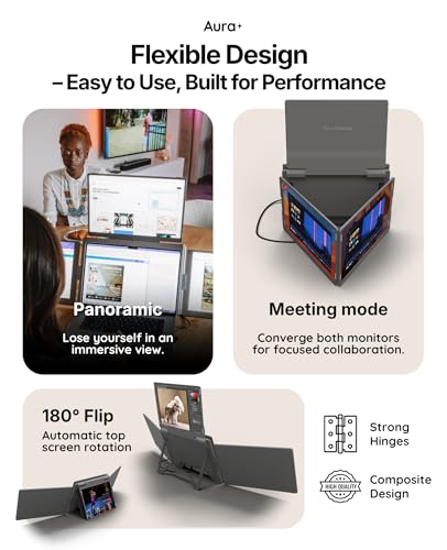 Triple Go 14" Plus | Portable Monitor Extender - size: 3x 14" Full HD+