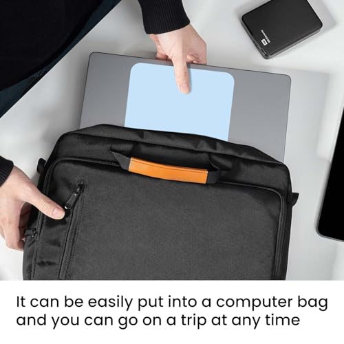 Small Mouse Pad 6 x 8 Inch, Horizontal and Vertical Flexible use. Great for Traveling, Wireless laptops, Keyboard Trays, Offices, etc. (Blue) - color: blue