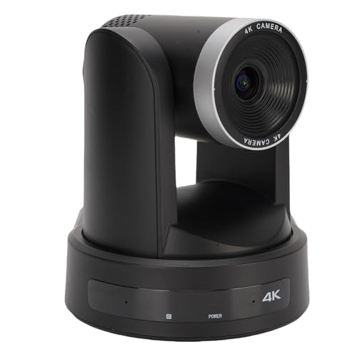 Bewinner 4K Conference Room Camera System, AI Auto Tracking PTZ Camera, 12X Optical Zoom, USB3.0 Conference Webcam with Remote Control for Online Meetings (US Plug)