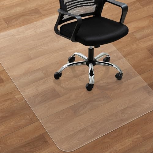 Large Office Chair Mat for Hard Floors - 59''x47'',Heavy Duty Clear Wood/Tile Floor Protector PVC Transparent by SHAREWIN - color: Clear for Hard Floor, size: 47"x59" Rectangle