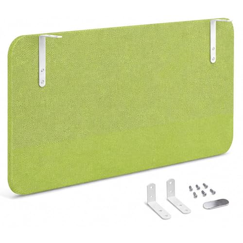 JSWHYBD Under Desk Privacy Panel with Metal Brackets, Felt Modesty Divider for Office Table, Workspace Partition Screen for Home, Classroom, Library Green 60 * 40cm/24 * 16in - color: Green, size: 60*40cm/24*16in