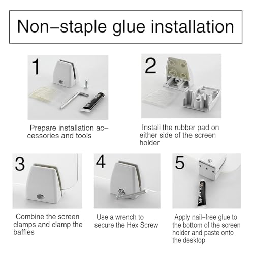 Acoustic Freestanding Desk Divider| Acrylic Noise Reducing Desk Privacy Panel with Clips for Table Standing Sound Proof Dividers Desktop| Home & Office Furniture Partitions(60X50CM/23.6X19.7IN) - size: 60X50CM/23.6X19.7IN