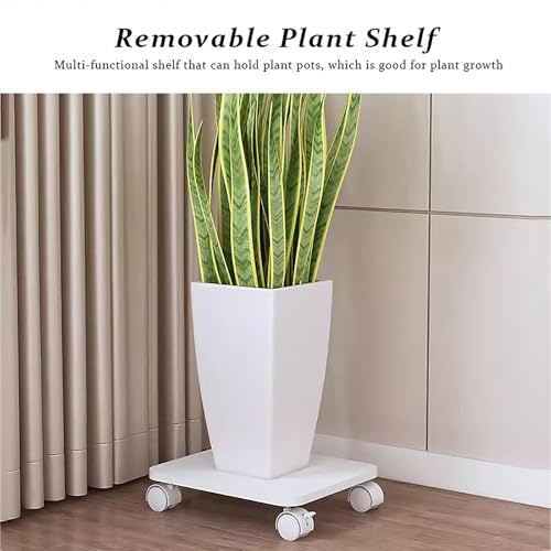 Home Mobile Under Desk Printer Stand,Wood Printer Shelf with Locking Casters,Rolling Printer Table cart for Small Spaces Office Home(19.6" W x 13.7" D x 2.3" H, White) - color: White, size: 19.6"W x 13.7"D x 2.3"H