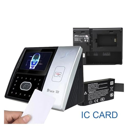 Time Clock for Small Businesses ID Card Battery Face Terminal Time Attendance and Access Contro Time Attendance for Small Businesses(Id WiFi) - size: Id wifi