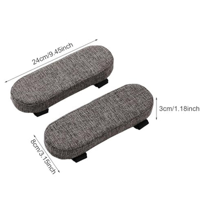 Office Chair Armrest Pad Elbow Cushion Thick Removable Cover Desk Chair Armrest Cushion Arm Padding for Recliners Sofa Home, Dark Gray - color: Dark Gray