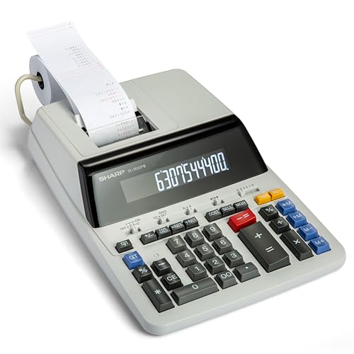 Sharp EL2360PIII Commercial Printing Calculator - 12 Digit Display - color: Off White