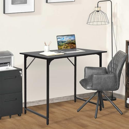 BestOffice Computer Desk,Home Office Desk, Modern Simple Style for Home Office Study Writing (Black, 32 Inch) - color: Black, size: 32 Inch