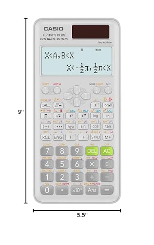 Casio fx-115ES Plus 2nd Edition – Advanced Scientific Calculator | 252+ Functions, Natural Textbook Display℠ | Ideal for Math, Science, Engineering & Statistics