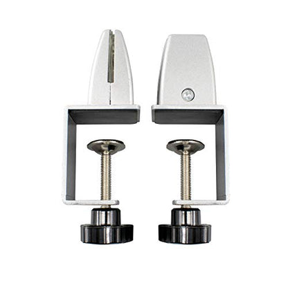 Sneeze Guard Support Clamp Partition Aluminum Adjustable Partition Support Acrylic Desk Divider Shield Privacy Panel Clamp For Clear Shield - color: Free-base