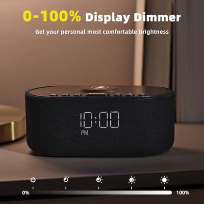 Sound Machine Alarm Clock for Bedrooms with 21 Soothing Sounds