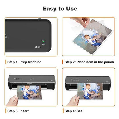 Bonsaii 3mil Thermal Laminating Sheets, 100 PCS Letter Size Clear Pouches