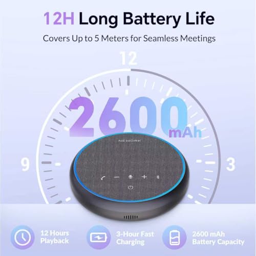 Conference Speakerphone, 3 AI Mics 360 Voice Pickup, AI Noise Reduction - color: FreeChat 101(3 Mics)