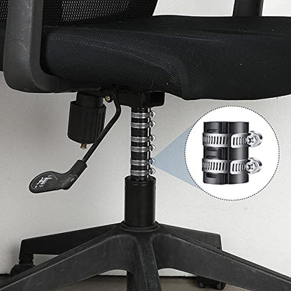 Ferraycle Fixing a Sinking Office Chair Cylinder Alternatives 10 Pieces Stainless Steel Hose Clamps 5 Pieces Gas Lift with Dual-Purpose Screwdriver No Gas Lift Cylinder (16 Pieces)