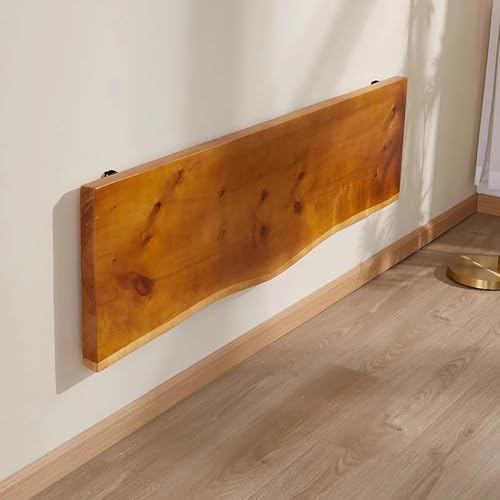 Industrial Wall Mounted Folding Bar Table Live Edge,Rustic Drop-Leaf Table,Solid Wood Floating Wall Desk Workbench for Small Space Kitchen & Dining Room Computer Desk(31.5" L x 17.7" W, Wood) - size: 31.5"L x 17.7"W