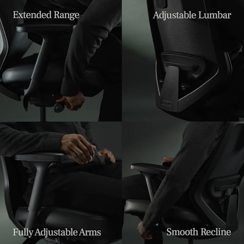 Branch Ergonomic Chair Pro, Mesh Office Chair with 14 Points of Adjustment | Height, Depth and Tilt Adjustable, 5D Armrests, Forward Tilt, Smooth Recline, and Lumbar Support, Mineral - color: Mineral