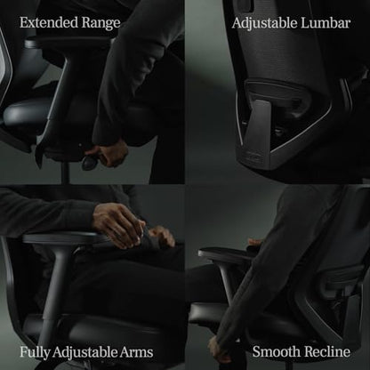 Branch Ergonomic Chair Pro, Mesh Office Chair with 14 Points of Adjustment | Height, Depth and Tilt Adjustable, 5D Armrests, Forward Tilt, Smooth Recline, and Lumbar Support, Mineral - color: Mineral