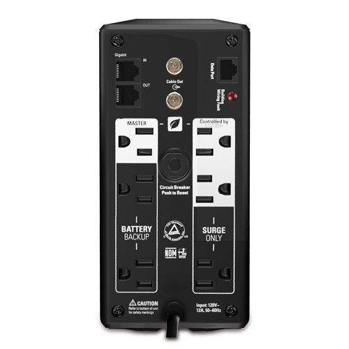 APC 700VA/420W Backup Battery UPS for Computers, Wi-Fi Routers | BR700G | Back-UPS for PCs & home electronics — battery backup, AVR, surge protection, compact design, User Replaceable Battery - size: 700VA
