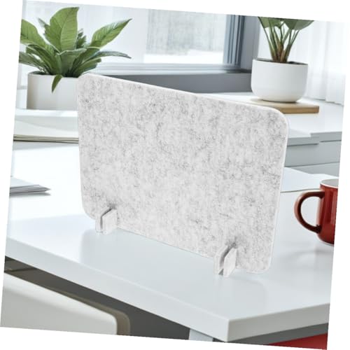 Desk Divider Partition Felt Privacy Panel 40x30cm Silver Gray, Acoustic Desktop Shield for Student Desks and Office Cubicles, 2pcs Classroom and Workspace Barrier