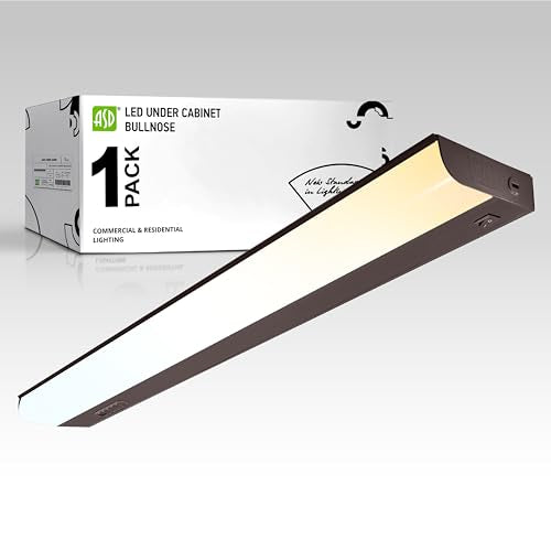 ASD LED Under Cabinet Lighting Hardwired, 24 Inch 12W 2700K-5000K Selectable, 1051LM, CRI90+, Direct Wire Linkable Under Counter Lights for Kitchen, Dimmable Under Cabinet Lights, Bronze, UL Certified - color: 24 Inch Bronze, size: 1 Pack