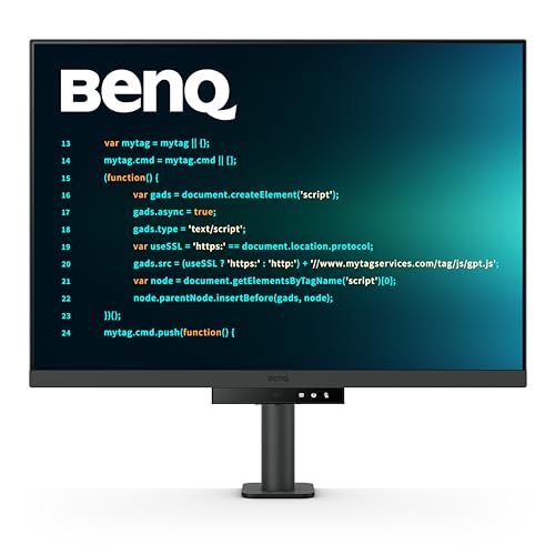 BenQ RD280UA 28.2” 4K 3840x2560 Programming Monitor Backlight, Ergo Flexible Arm, 90W USB-C, Fine-Coated Panel, Advanced Coding Modes, Night Hours Protection, Coding HotKey, Eye-Care Tech | 3840x2560 Nano Matte Panel, Eye-Care, Coding Modes, MoonHalo Back