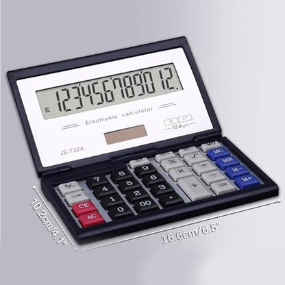 Maizoon Solar Dual Power Calculator with 12-Digit Display Large Screen