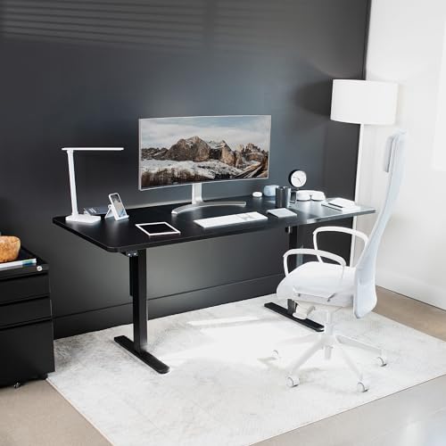 VIVO Black 71 x 30 in Standing Desk, DESK-KIT-0B7B - color: Black Top / Black Frame, size: 71 x 30 inch
