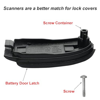 Battery Door Cover with Latch for Symbol LS4278 LI4278 DS6878 Handheld Barcord Scanner,Battery Base Cover Case with Screw Support Wireless Bluetooth Scanner