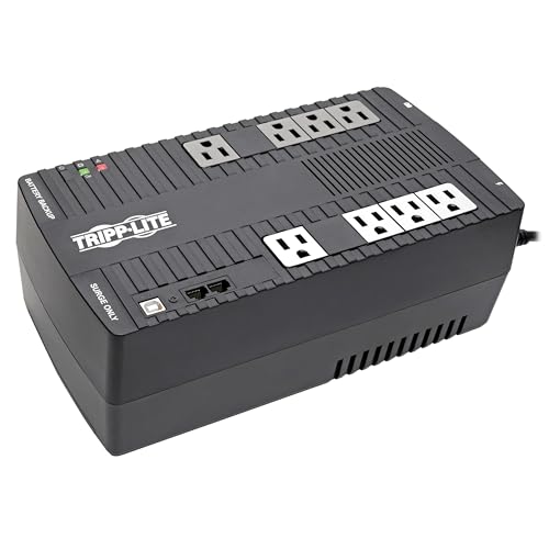 Eaton Tripp Lite AVR700U 700VA UPS 350W Battery Backup Surge Protector AVR | 8 Outlets, Replaceable Battery, 5ft Cord, 316 Joules, 3-Year Warranty - style: 700VA