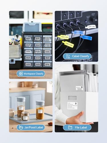 NIIMBOT B1 Label Maker Machine with Tape, 2Inch Thermal Label Printer - color: Light Blue, style: 1 Printer+1 Roll Label