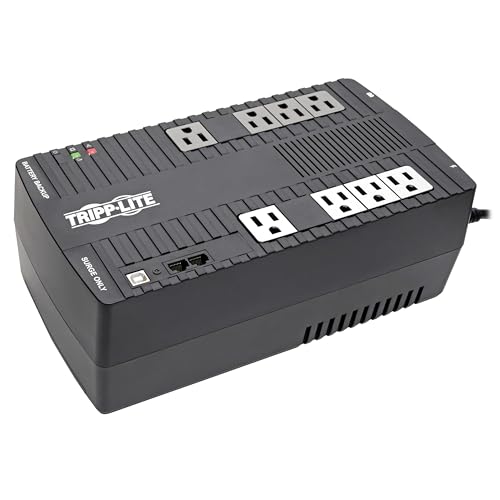 Eaton Tripp Lite AVR550U 550VA UPS 300W Battery Backup Surge Protector AVR | 8 Outlets, Replaceable Battery, 5ft Cord, 316 Joules, 3-Year Warranty - style: 550VA