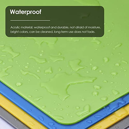 3 Pack Blue Classroom Privacy Shields for Student Desks Lightweight Desk Dividers & Cubicle Panels Durable Learning Barriers Schools Teachers Exams Tests - color: Blau, size: 30x120cm/11.8x47.2inch