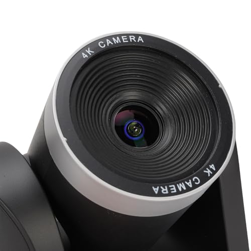 Bewinner 4K Conference Room Camera System, AI Auto Tracking PTZ Camera, 12X Optical Zoom, USB3.0 Conference Webcam with Remote Control for Online Meetings (US Plug)